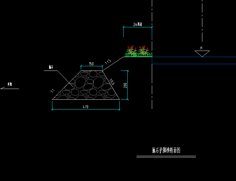抛石护脚施工图纸图片