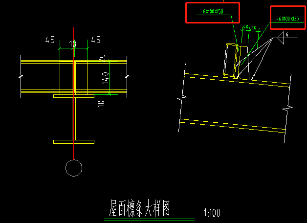 钢结构屋面檩条节点大样表示是什么意思