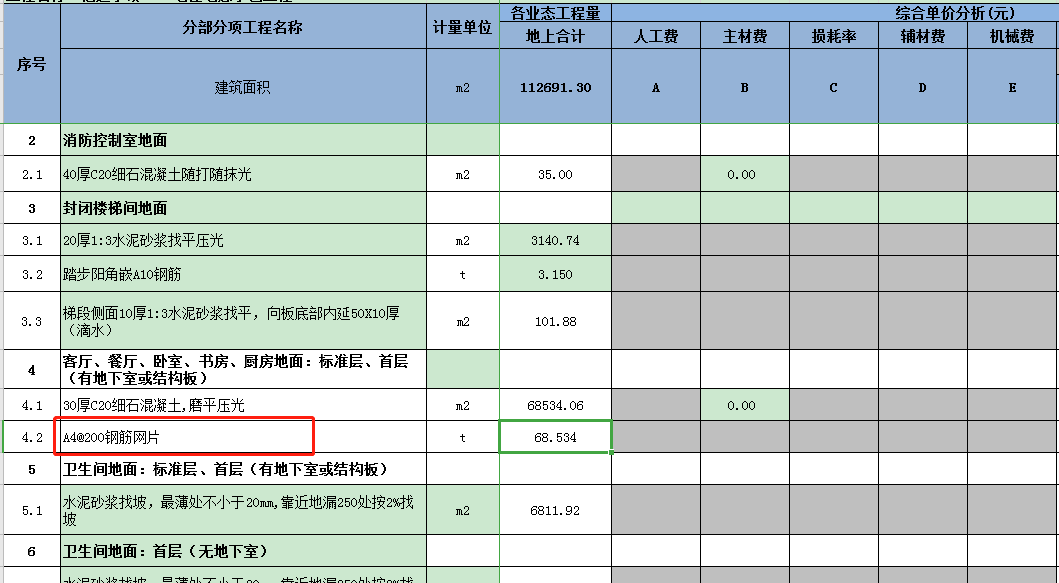 钢筋吨