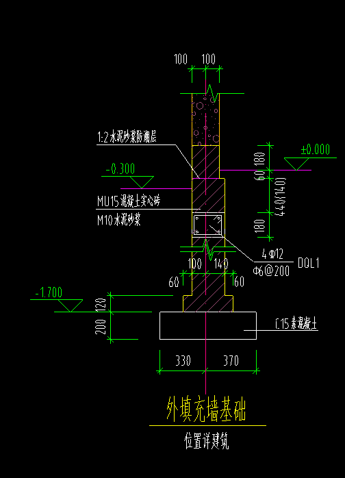 各位大佬這個框架樓沒有地梁首層底標高應該怎麼確定啊