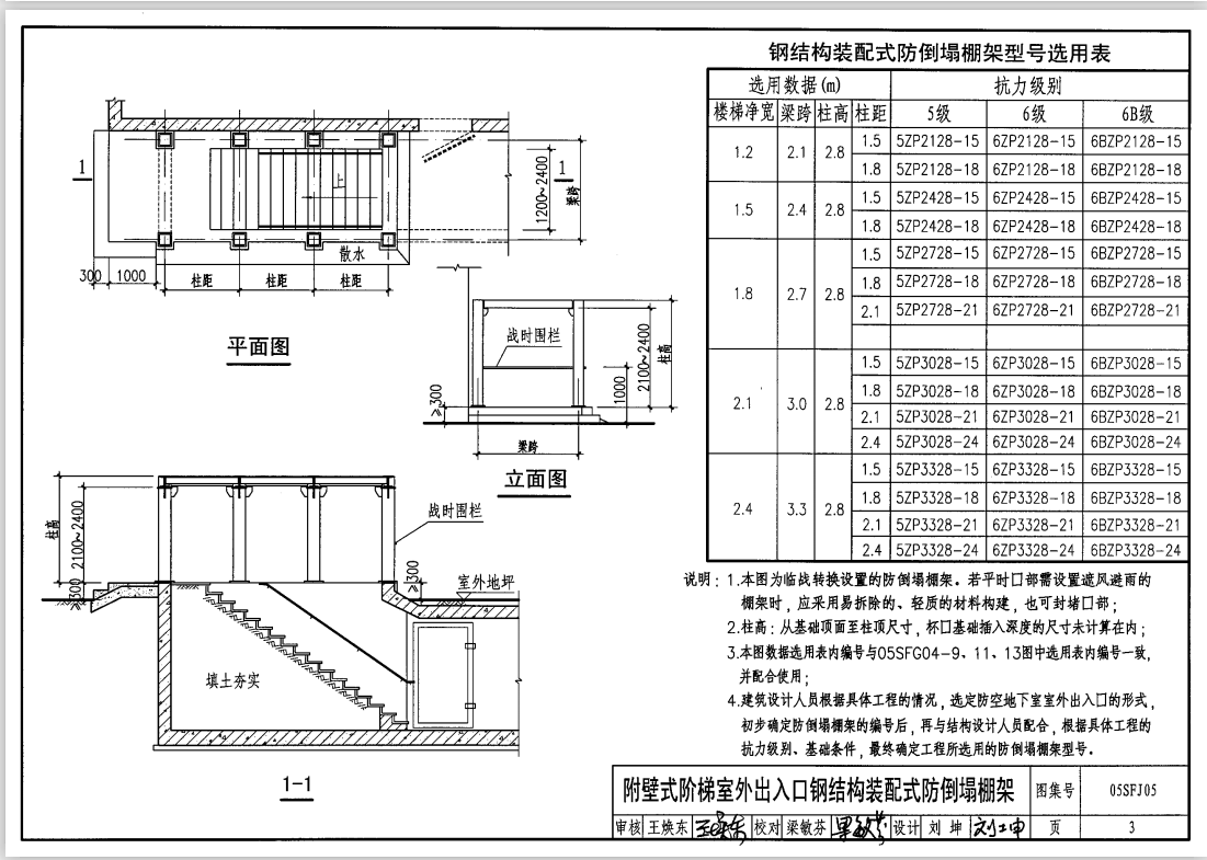 防倒塌棚架柱脚预埋图图片