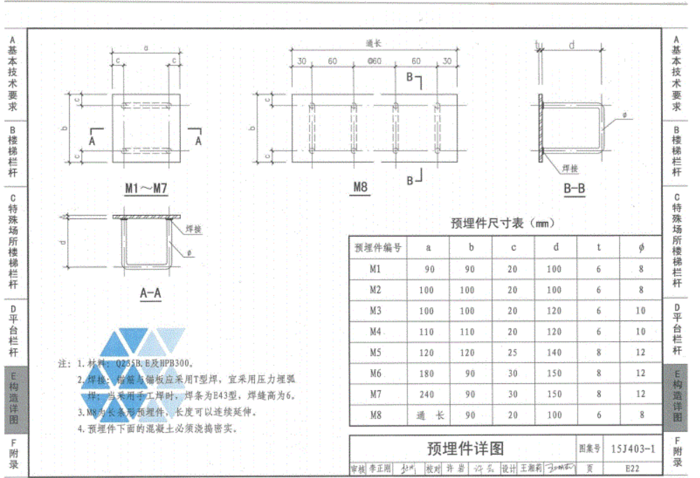 预埋件怎么计算