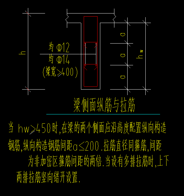 侧面钢筋