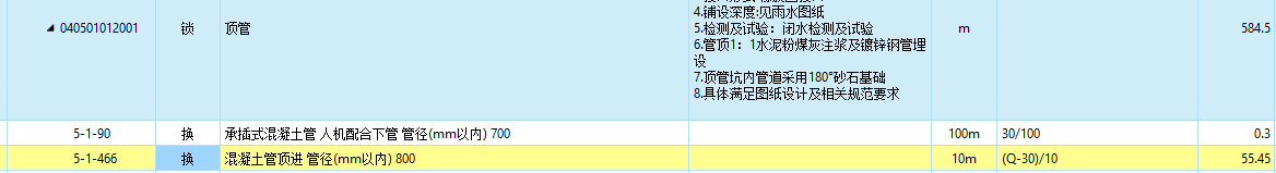 管工程量