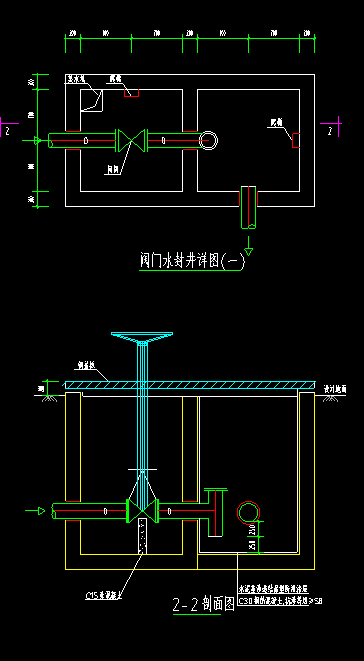 请问下图的阀门井支墩工程量怎么算,谢谢