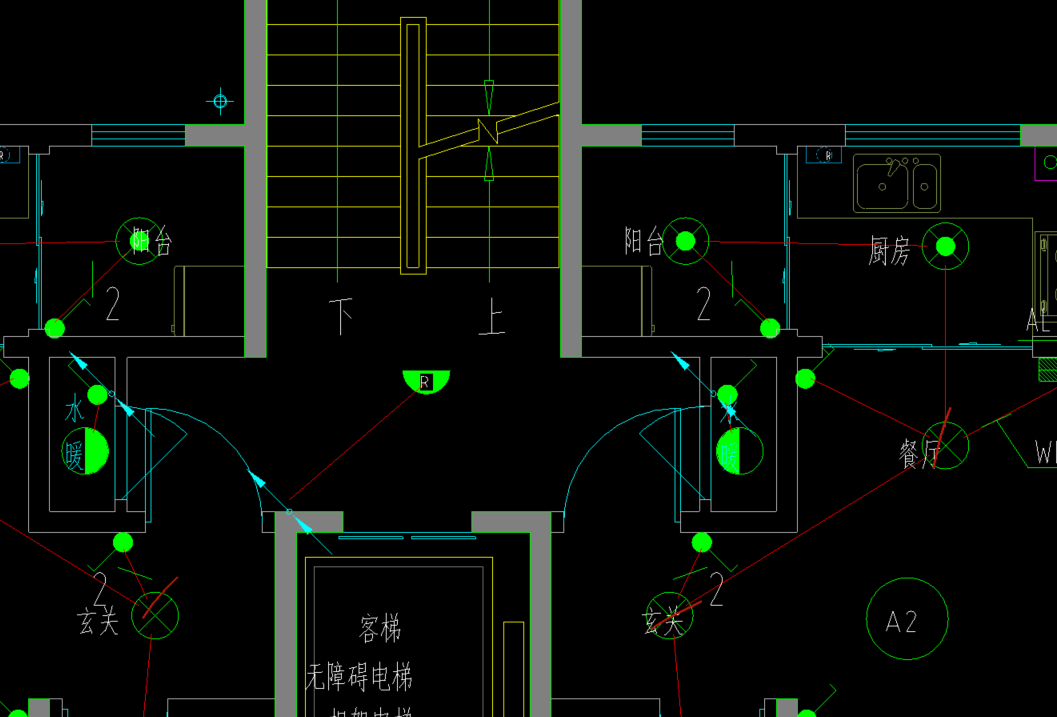 楼梯疏散指示灯安装图图片