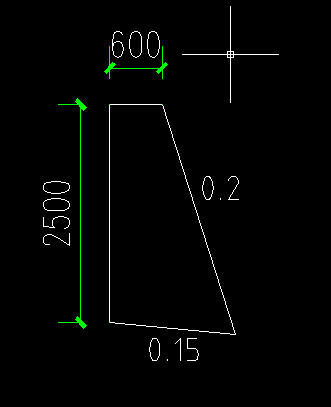 挡墙已知上宽和高,斜边坡比 底边坡比 怎样算截面面积
