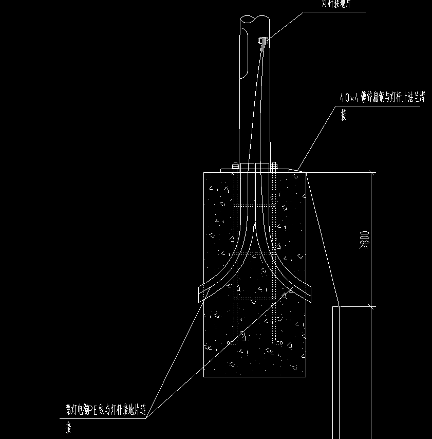 庭院灯接地极做法图图片