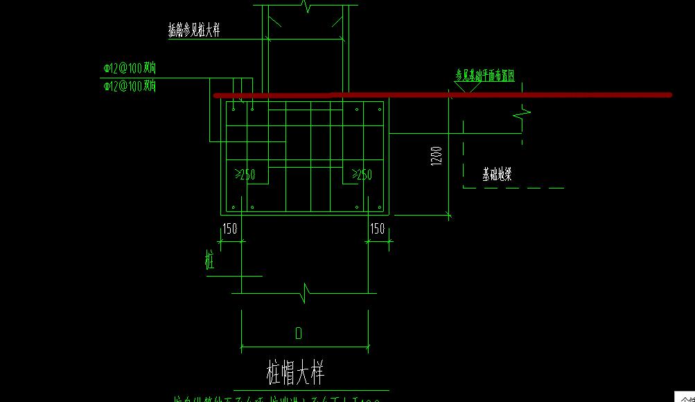 桩帽配筋图片