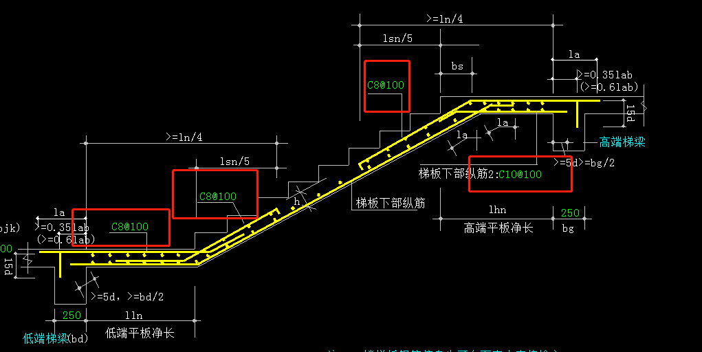 表格输入楼梯板面拉通钢筋布置在哪