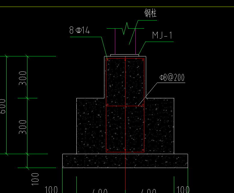 這種條形基礎怎麼畫中間的鋼筋怎麼加