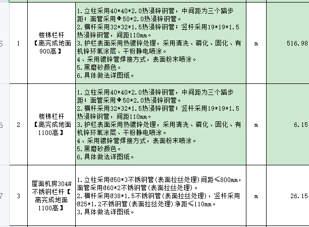 套清单