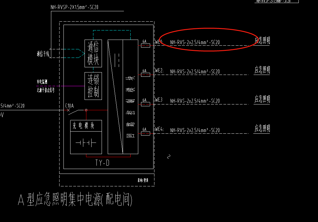 如圖應急照明的線到底是225m2還是24m2