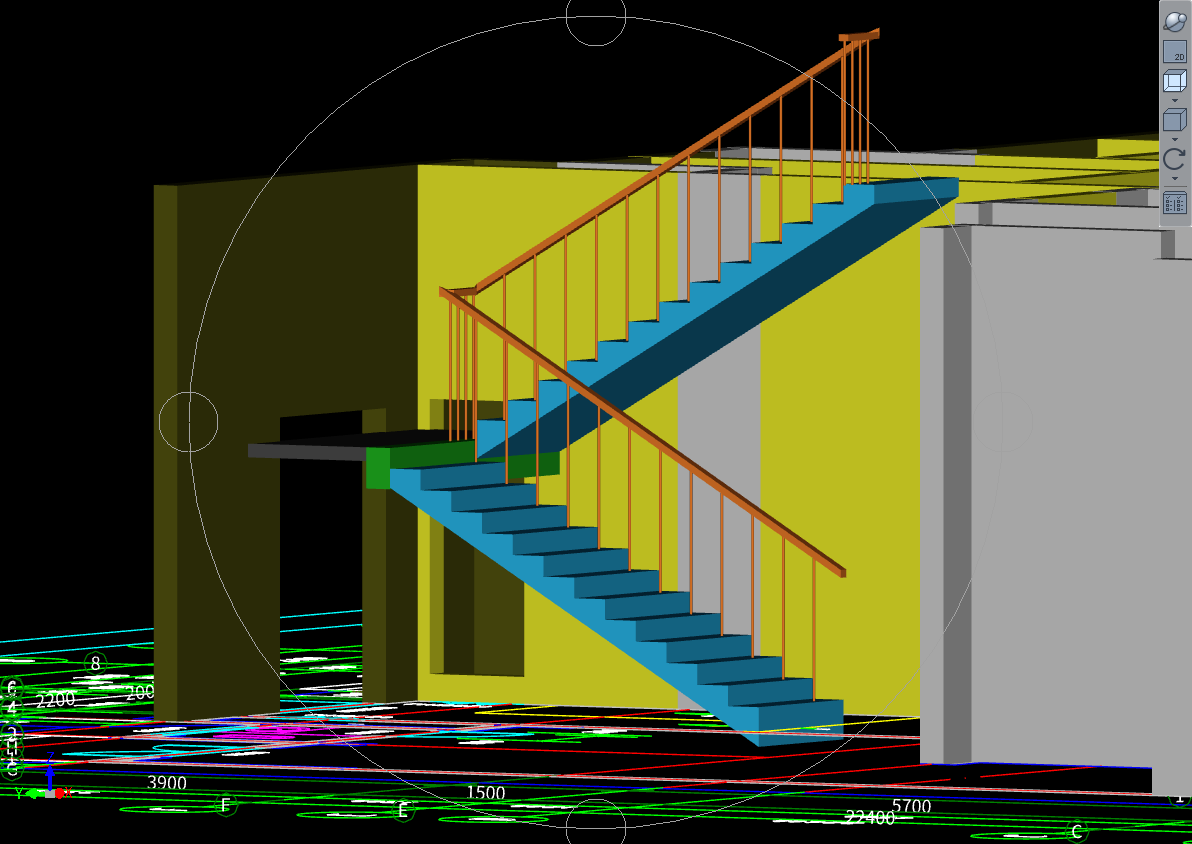 直跑楼梯 转角梯 扶手梯su模型下载_ID14099065_sketchup模型下载-欧模网