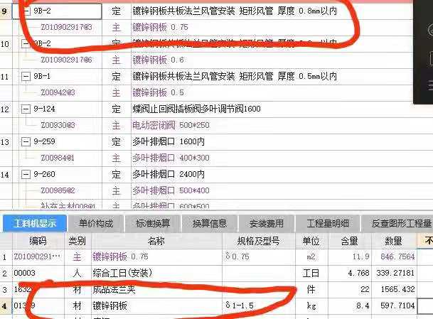 鍍鋅鋼板定額人材機含量表已經有了鍍鋅鋼板是不是重複了