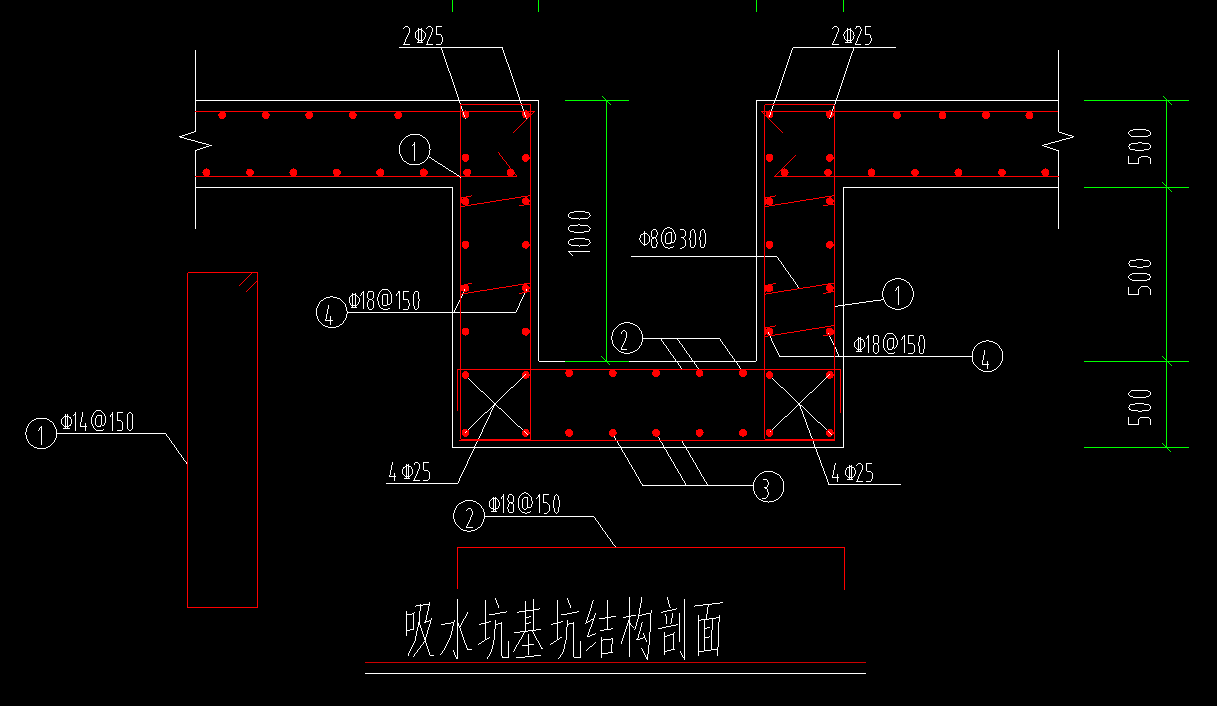 请问老师这个集水坑的钢筋怎么去对应xy底筋面筋坑壁水平筋麻烦各位