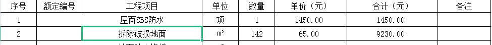 定额