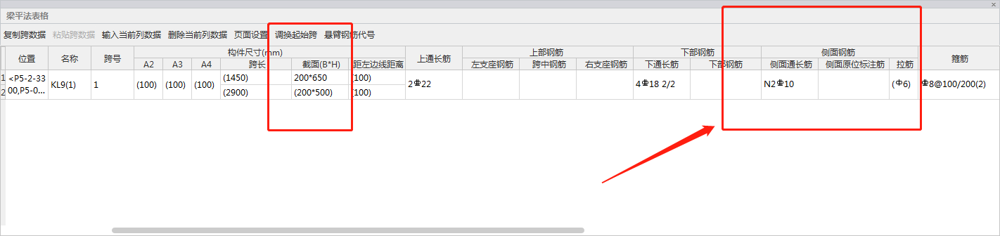 侧面钢筋