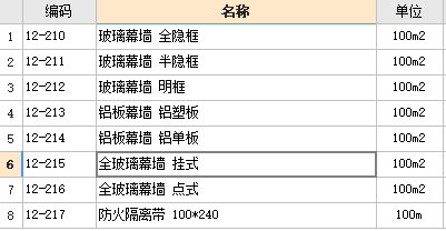 套定额子目