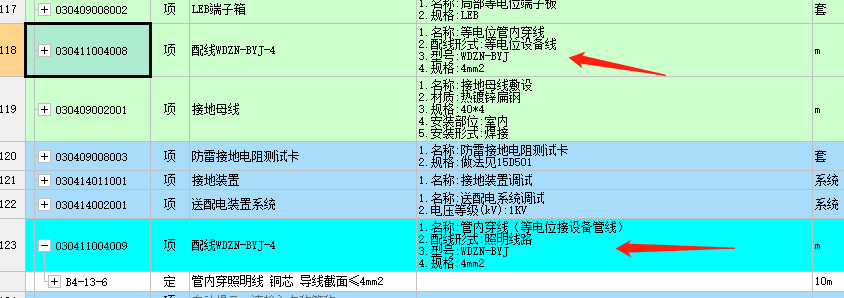 项目特征