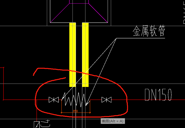 消防水中这个穿伸缩缝的金属软管套什么定额
