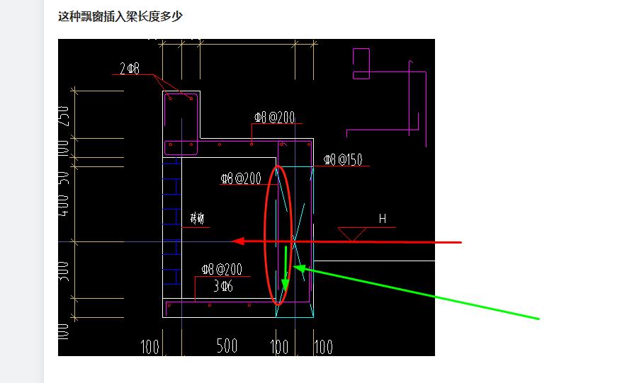 飘窗梁的结构图图片