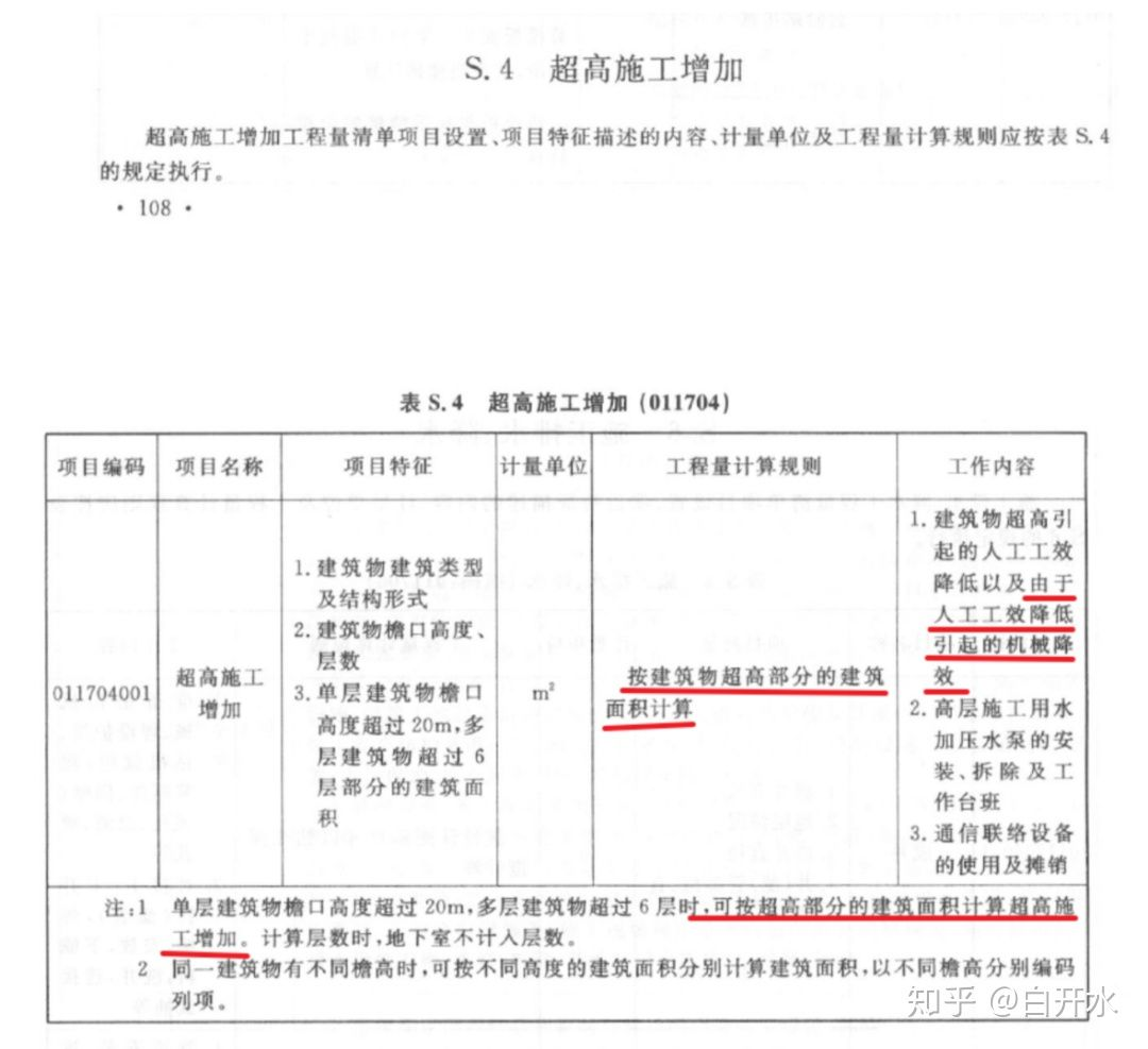 超高施工增加费