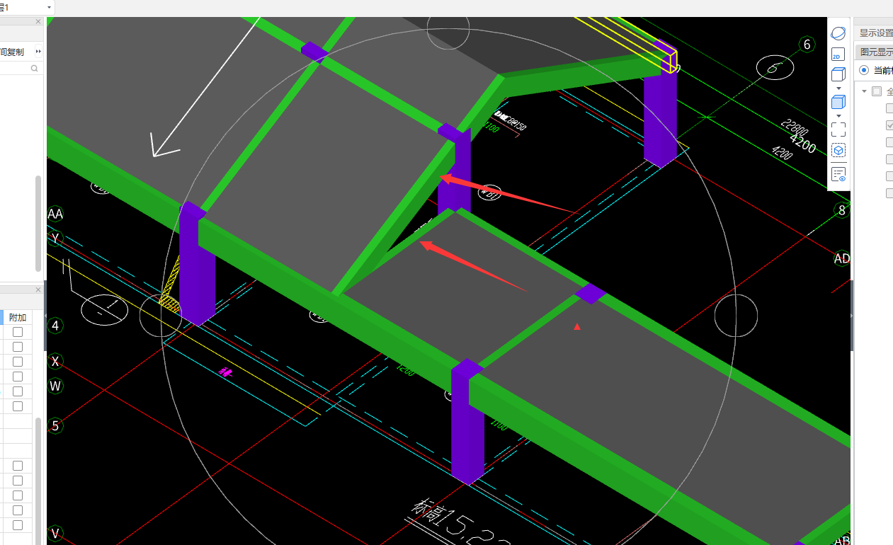 你好他这里双梁的意思是不是一个随屋面一个在下面 是这个意思吗 我画