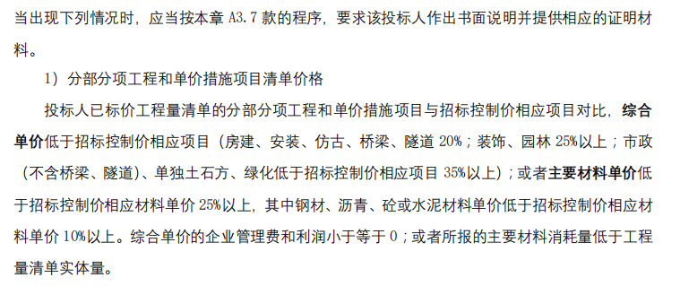 综合单价不