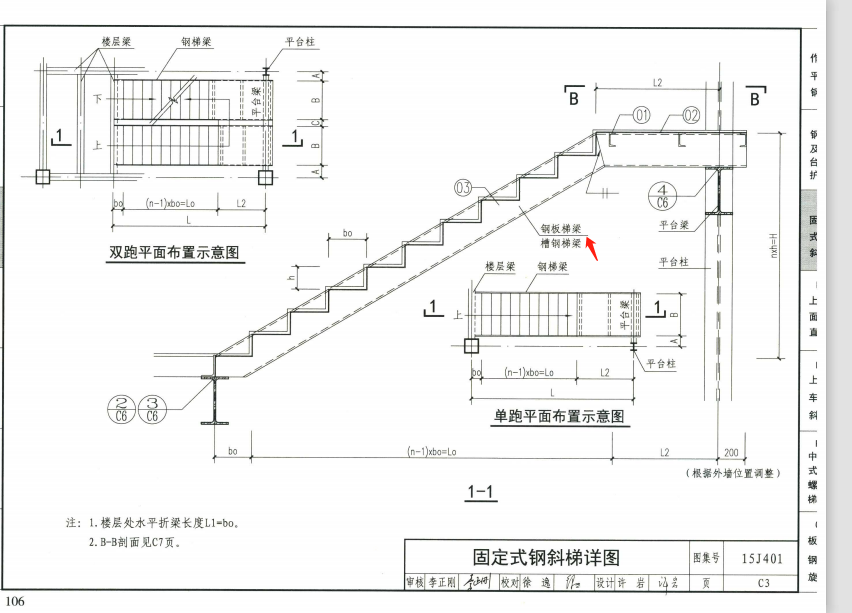 下面箭头所指的钢梯梁又是钢板又是槽钢怎么计算重量