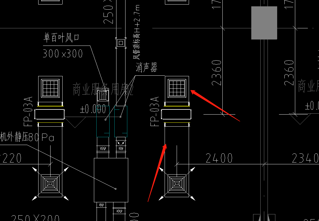 风管爬高怎么画图片