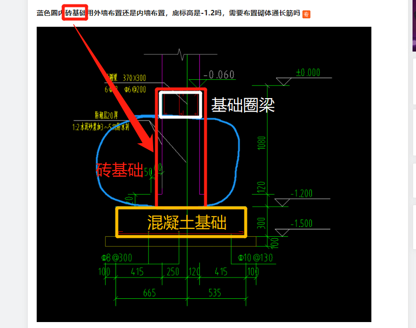 砌体通长筋