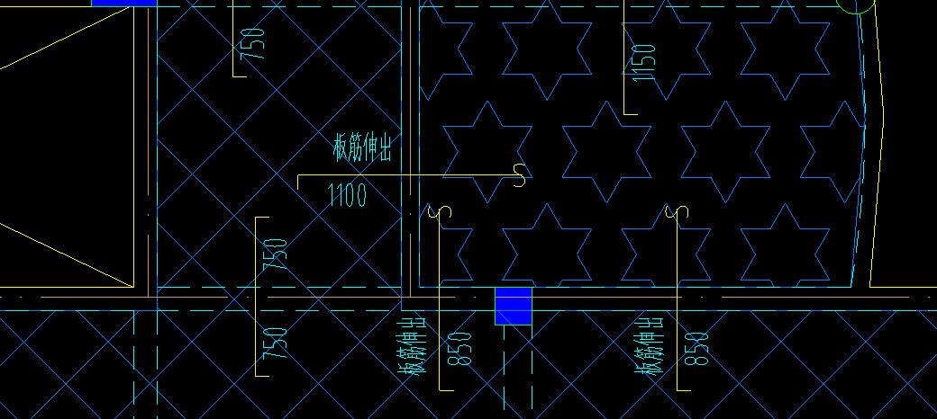 伸出