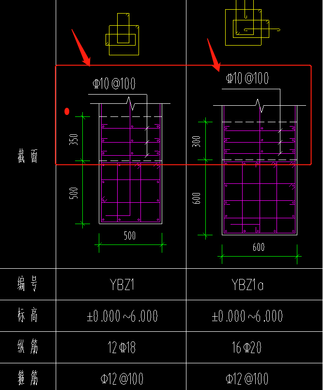 请问钢筋暗柱如图如何设置