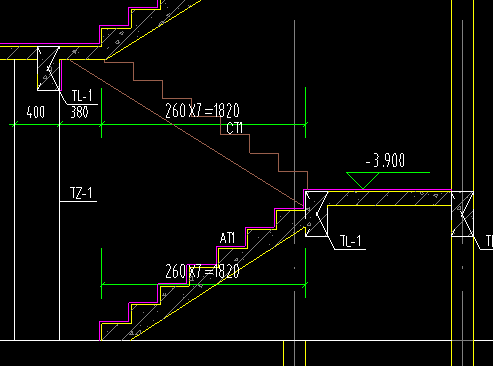 请问上跑梯段指的是at1还是ct1