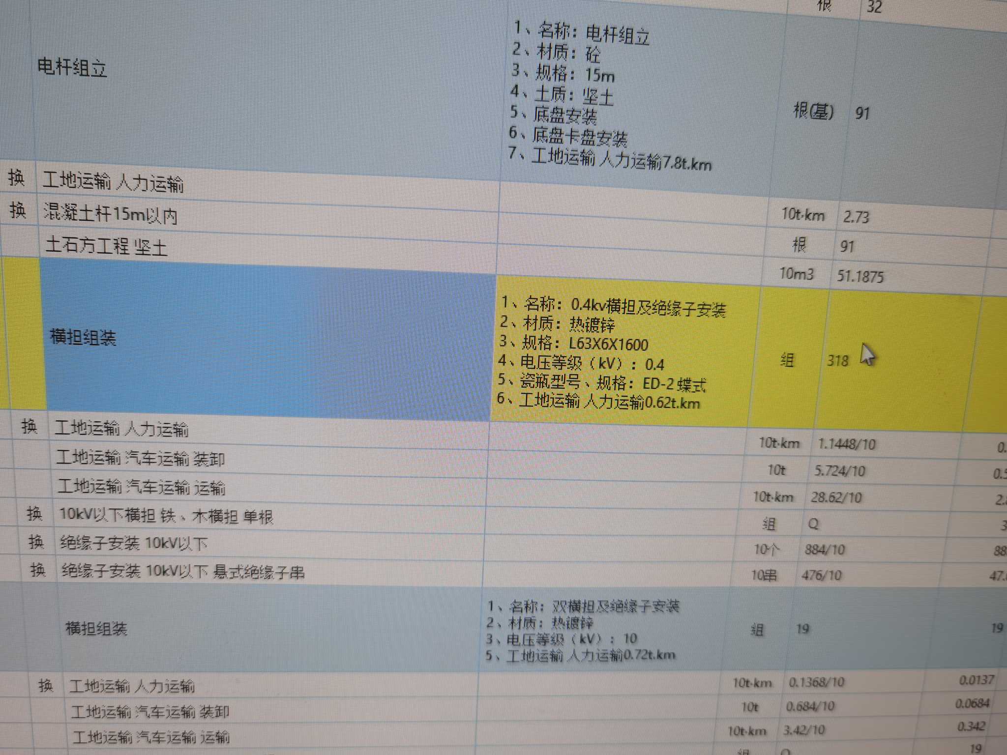 横担