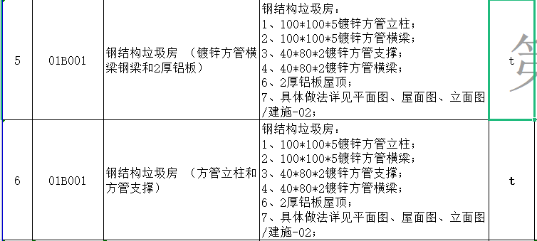 套清单