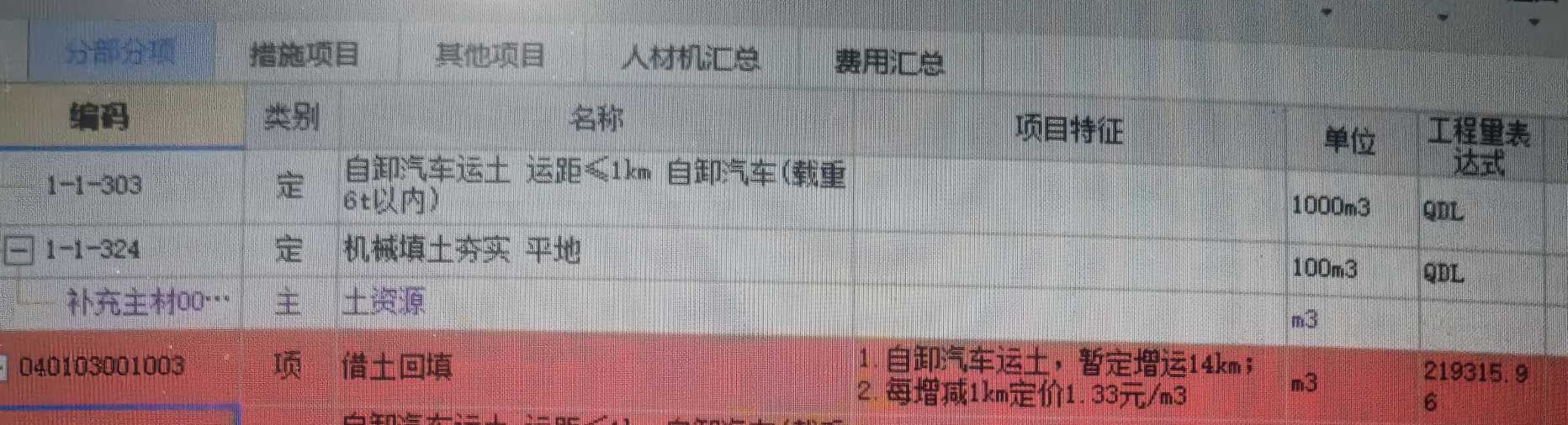强制修改综合单价