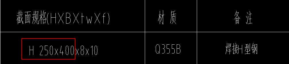 柱截面