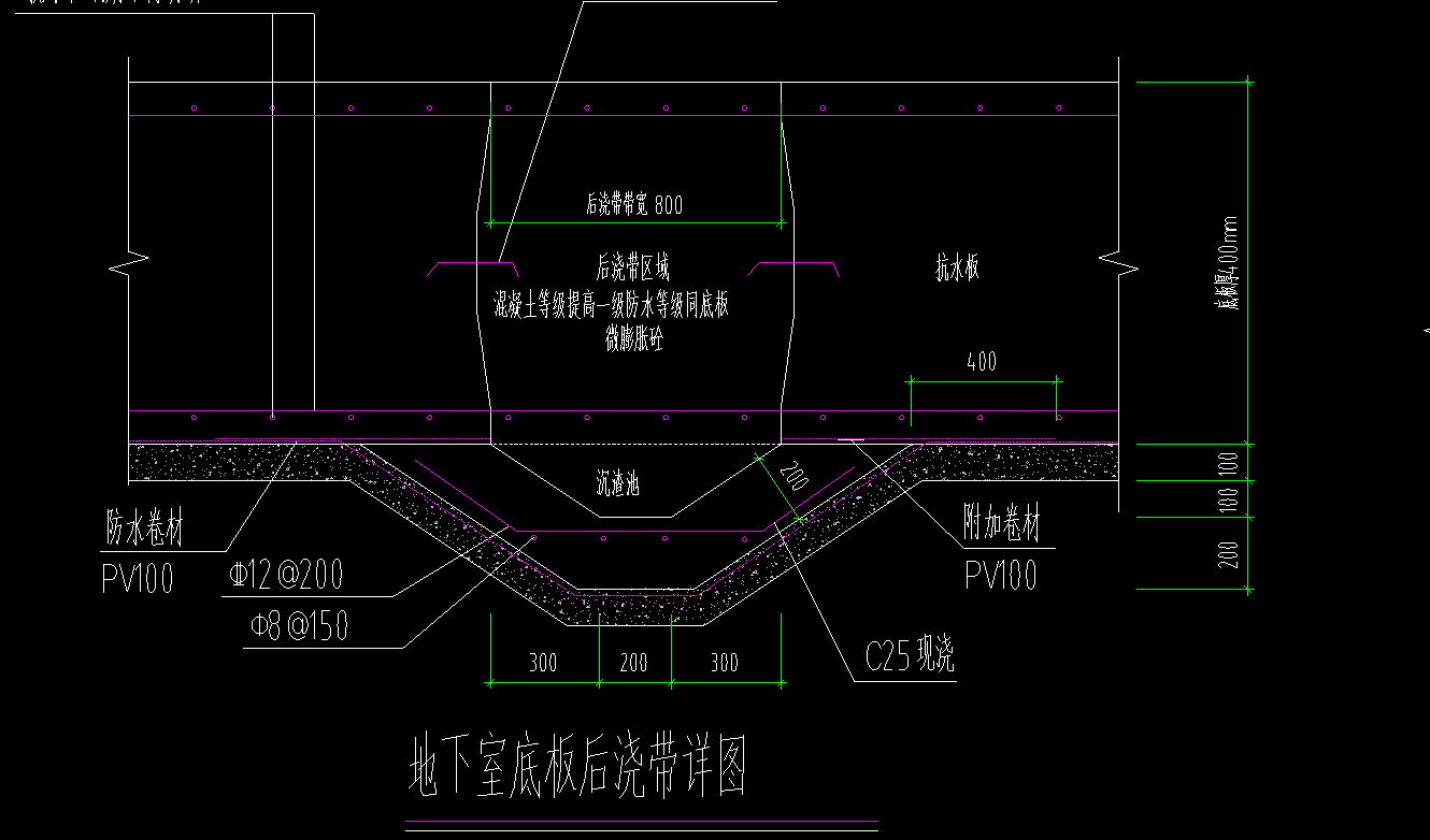 后浇带砖胎膜