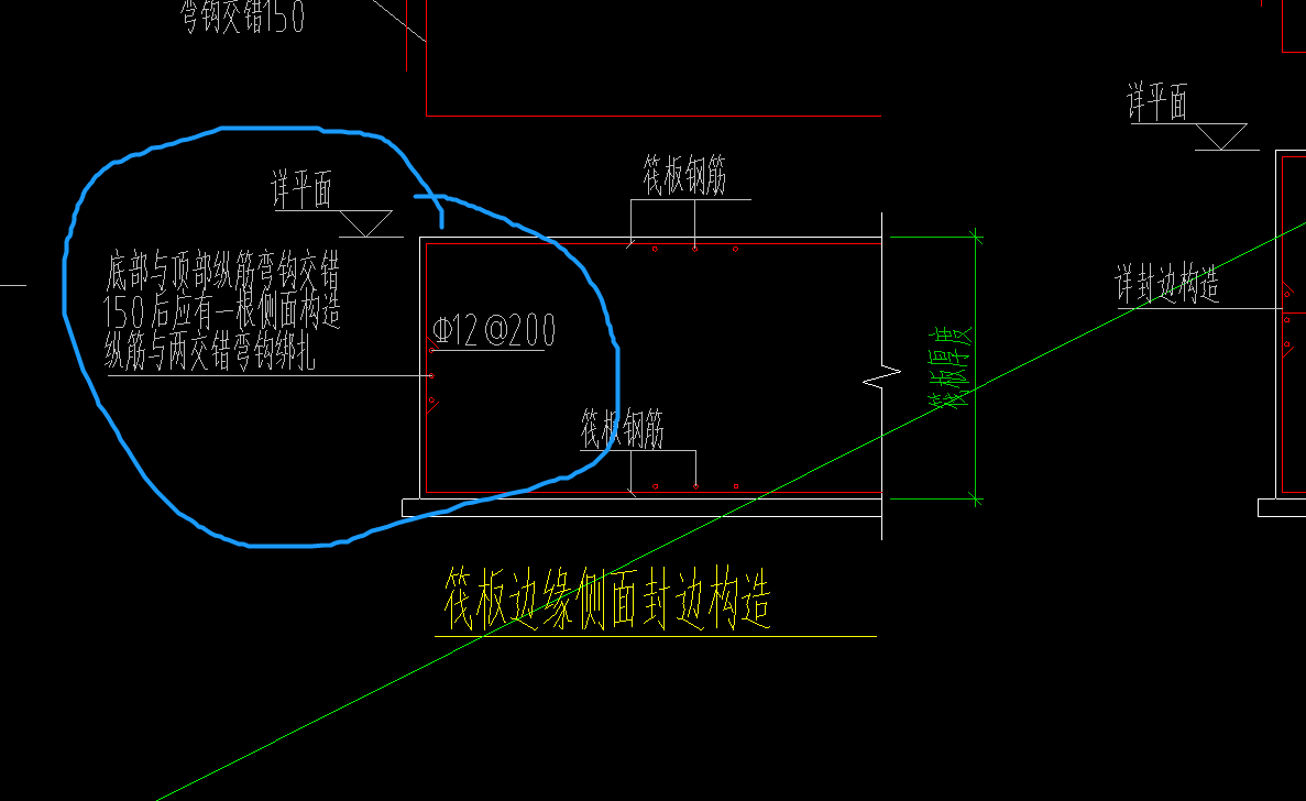 筏板封边构造图片