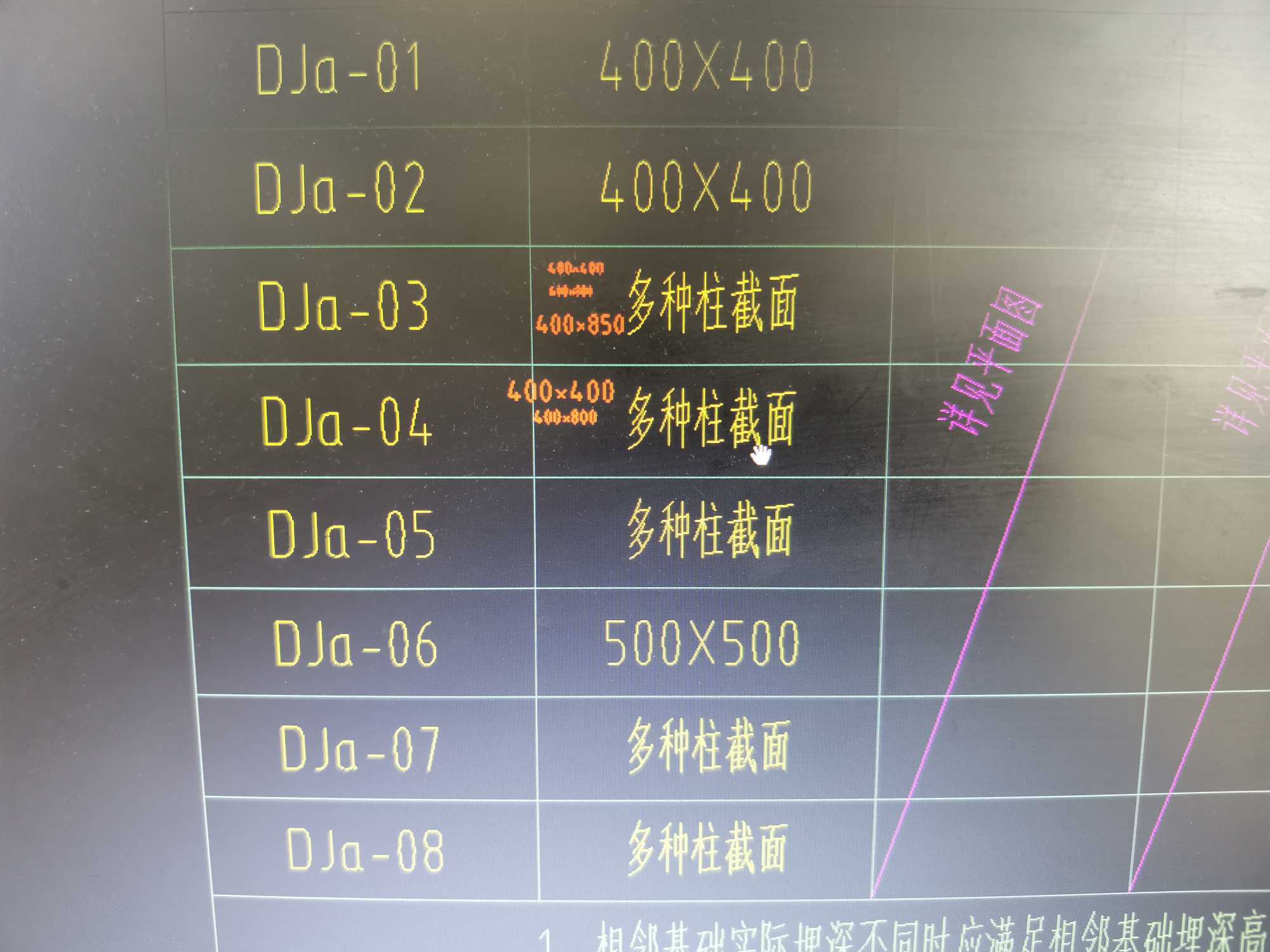 柱截面