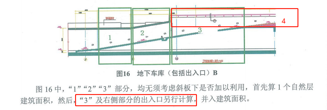 汽车坡道建筑面积