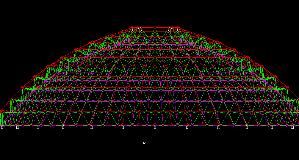 球型网架钢结构算量