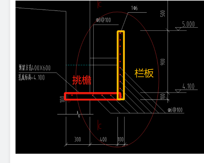 圈出这部分异性栏板钢筋如何布置-服务新干线答疑解惑