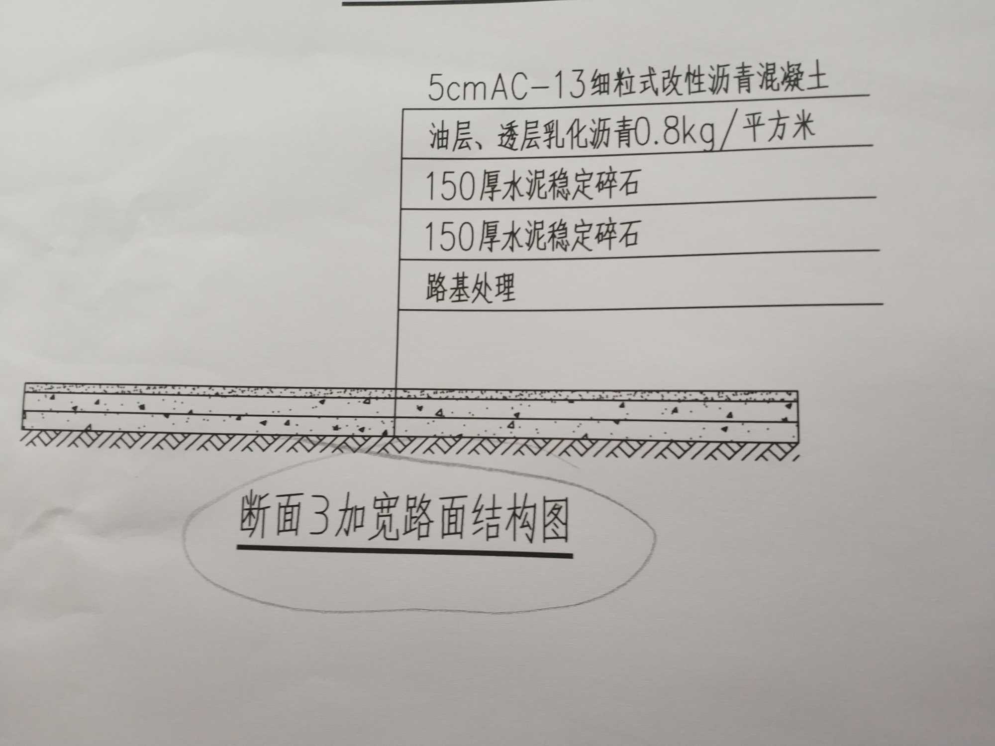 市政工程有水泥穩定碎石有瀝青混凝土路面措施費裡給了瀝青混凝土大型