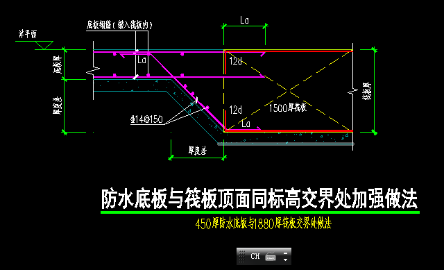 筏板变截面