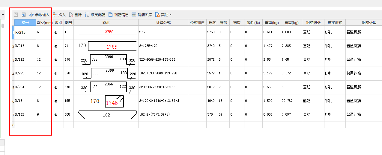 筋号