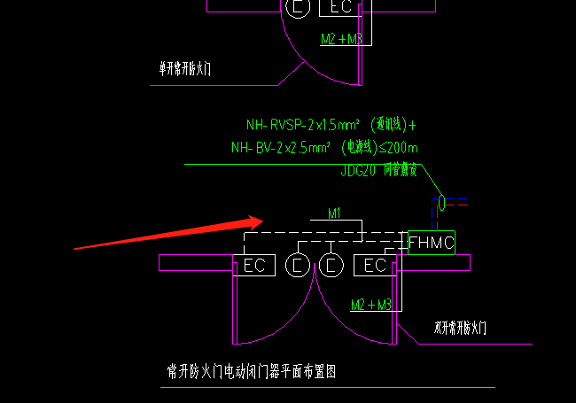 防火门上的与门磁开关的线需要计算吗就是m1