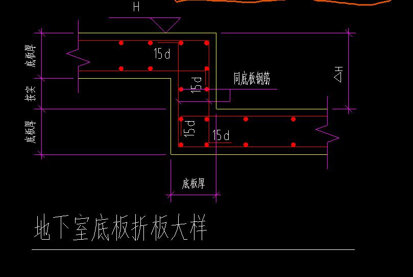 钢筋折板做法图详图图片